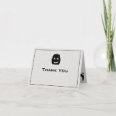 Feestvriend voor datum Halloween bedankkaart (Voorkant)