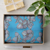 Feestweefselpapier - Abstracte Delphiniums Tissuepapier (Geschenk)
