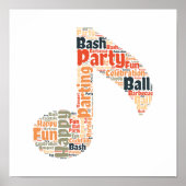 Feestwoorden in vorm. poster (Voorkant)