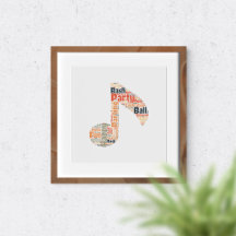 Feestwoorden in vorm.