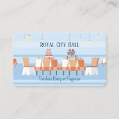 feestzaal visitekaartje (Voorkant)