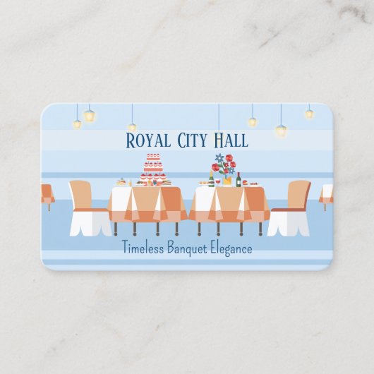 feestzaal visitekaartje (Voorkant)