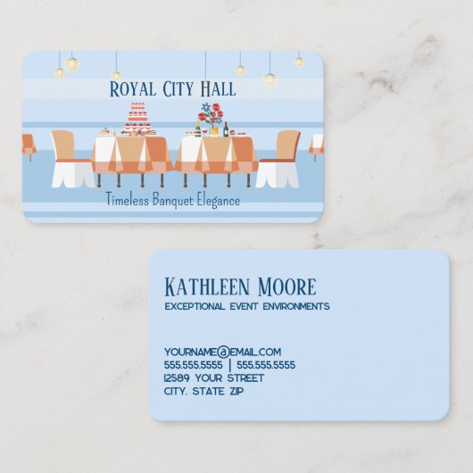 feestzaal visitekaartje (Voorkant / Achterkant)