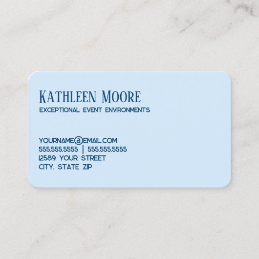 feestzaal visitekaartje (Achterkant)