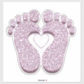 Feet Baby Heart Reflexology Massage Travel Roos Sticker (Vel)