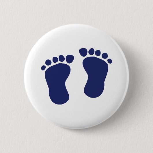 Feet - Baby Ronde Button 5,7 Cm (Voorkant)