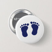 Feet - Baby Ronde Button 5,7 Cm (Voorkant /achterkant)