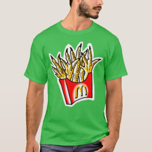 Feet Chicken Mc Fries Traditioneel Tattoo T-shirt