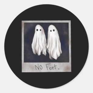 Feet Ghost Halloween Witch Lydia Bleach Spooky Zee Ronde Sticker