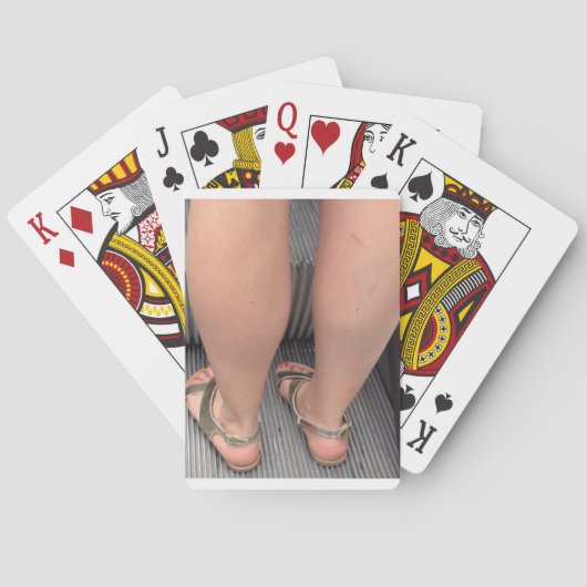 Feet in de zon speelkaarten (Achterkant)