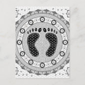 Feet Mandala Briefkaart (Voorkant)