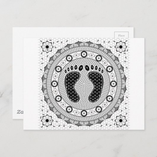 Feet Mandala Briefkaart (Voorkant / Achterkant)
