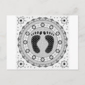 Feet Mandala Briefkaart (Voorkant)