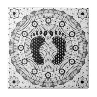 Feet Mandala Tegeltje