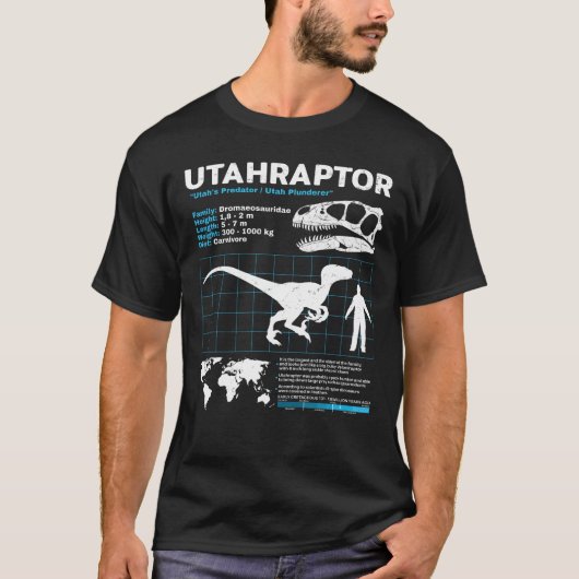 Feetblad voor de utahraptor t-shirt (Voorkant)