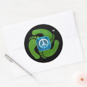 feetpeace™ Ronde Sticker (Envelop)