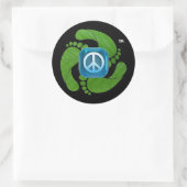 feetpeace™ Ronde Sticker (Tas)
