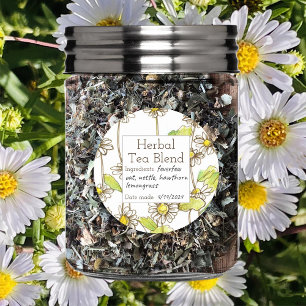 Feeverfew Blank Herb Tea Blend Label Custom
