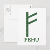Fehu Briefkaart (Voorkant / Achterkant)