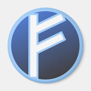 Fehu Feoh Rune Magneet