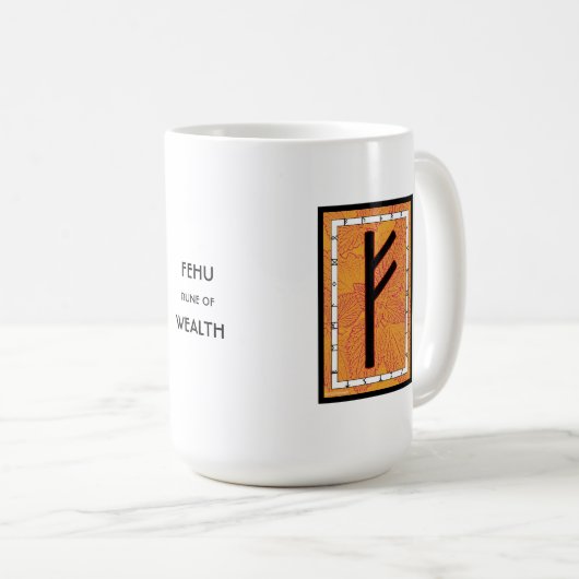 Fehu Rune Mok - Rijkdom! (Voorkant rechts)