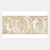 feiale mermaïde kunst rechthoekige sticker (Voorkant)