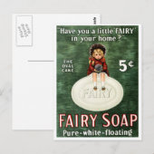  feiale zeepreclame briefkaart (Voorkant / Achterkant)