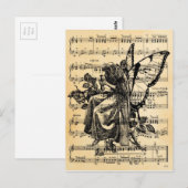  feiën en muziek briefkaart (Voorkant / Achterkant)