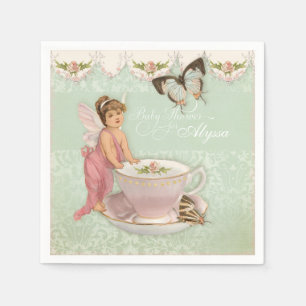  feiën Teacup Tea Party Baby shower Decor Servetten