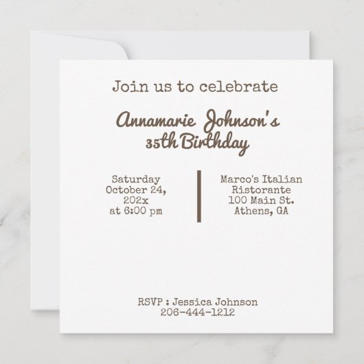  feiënzige gewijzigde kunstdag kaart (Achterkant)