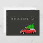 Feiertagspostkarte MINI COOPER Feestdagenkaart (Voorkant / Achterkant)