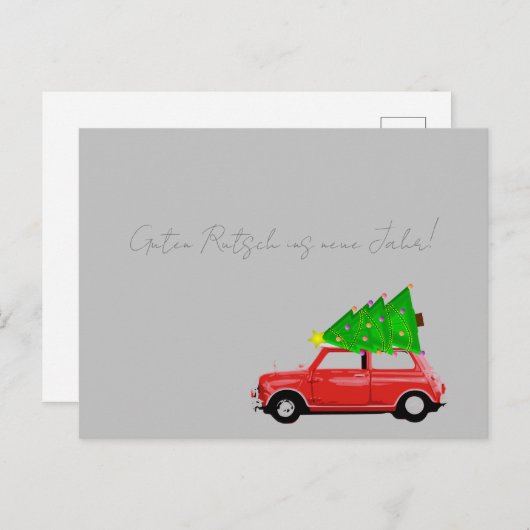 Feiertagspostkarte MINI COOPER Feestdagenkaart (Voorkant / Achterkant)