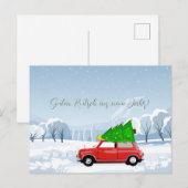 Feiertagspostkarte MINI COOPER Feestdagenkaart (Voorkant / Achterkant)