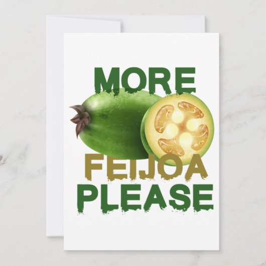 FEIJOA FRUIT! CUTE GIFT FOR RARELLY FRUIT LOVERS E KAART (Voorkant)