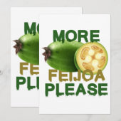 FEIJOA FRUIT! CUTE GIFT FOR RARELLY FRUIT LOVERS E KAART (Voorkant / Achterkant)