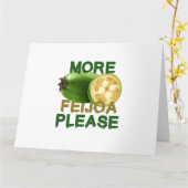 FEIJOA FRUIT ! CUTE GIFT FOR RARELY FRUIT LOVERS E KAART (Gele Bloem)
