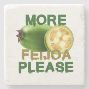FEIJOA FRUIT! CUTE GIFT FOR RARELY FRUIT LOVERS E STENEN ONDERZETTER