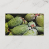 Feijoa fruitboer / jam maker visitekaartjes (Achterkant)