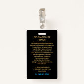 Feiler & Rothschild lluminati Diplomatic Identity Badge (Achterkant met clip)