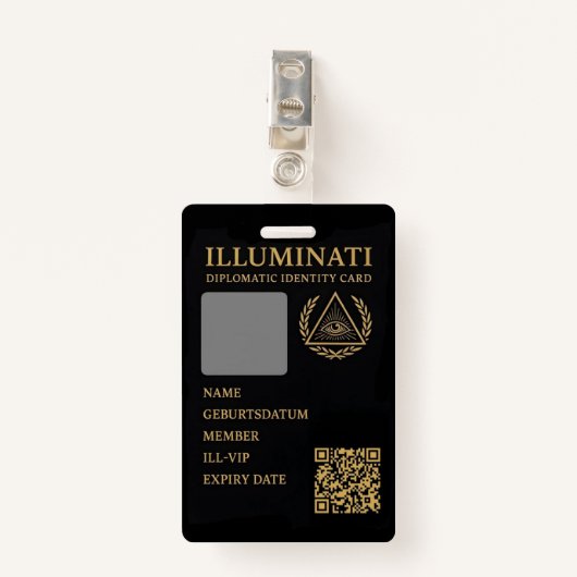 Feiler & Rothschild lluminati Diplomatic Identity Badge (Voorkant met clip)