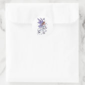 feilloos ronde sticker (Tas)