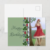 Feine Dame Briefkaart (Voorkant / Achterkant)