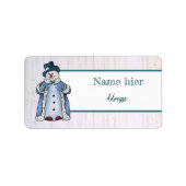 Feiner Schneemann Etiket (Voorkant)