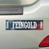 Feingold - Russ Feingold 2016 Bumpersticker (Op auto)
