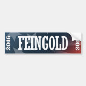 Feingold - Russ Feingold 2016 Bumpersticker (Voorkant)