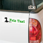 "Feis Taxi" Ierse Dans Bumpersticker (Op Truck)