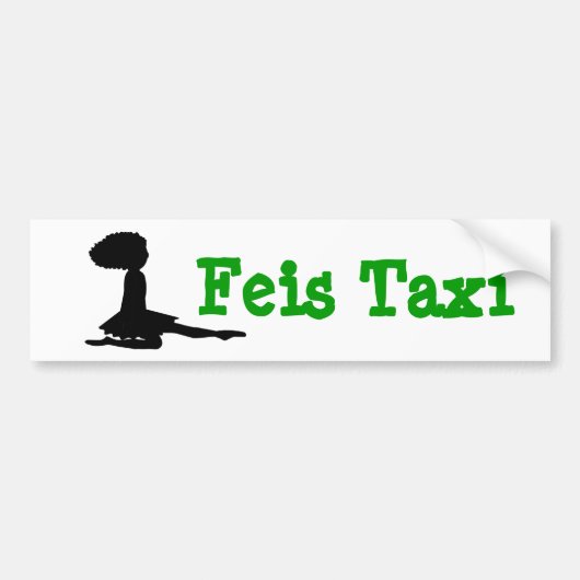 "Feis Taxi" Ierse Dans Bumpersticker (Voorkant)