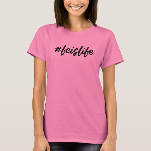 #feislife - Black Cursive - Irish Dance T-shirt (Voorkant)