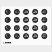 feisty 40 ronde sticker (Vel)