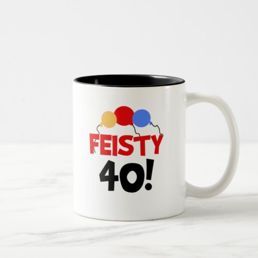 Feisty 40 tweekleurige koffiemok (Rechts)